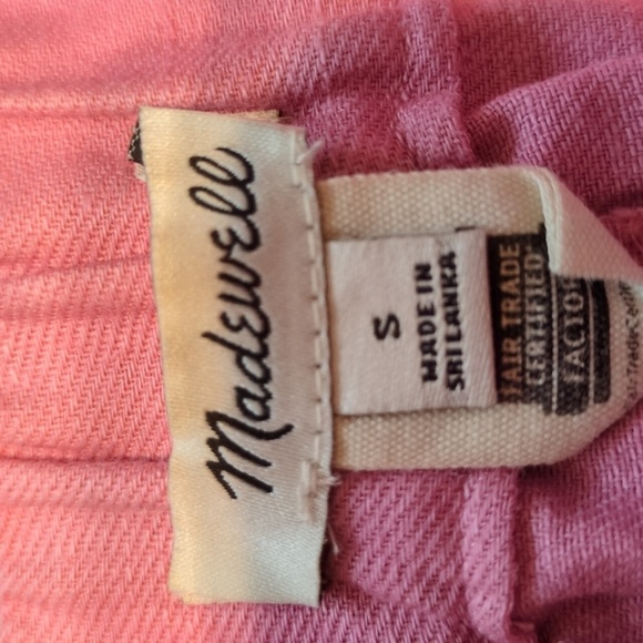 Madewell High Waist Pink Women's Shorts S - Picture 4 of 11